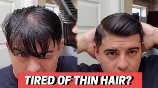 How to style thin hair! Easy how to style Men's hair with Rio Men Haircare! Comb Over style for men!