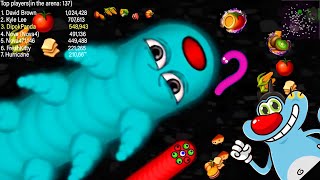 Worms Zone io Biggest Snake 🐍 Highest Score &amp; New Record | Saamp Wala Game Snake || Taimoor Gamer