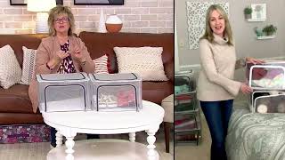 Periea S/2 Small Collapsible Mesh Storage Boxes on QVC