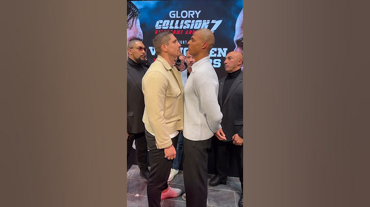 Rico Verhoeven vs Levi Rigters staredown Glory Collision 7