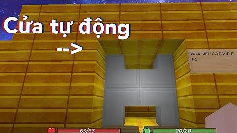 Hướng dẫn xây cửa tự động dễ dàng 100% trong sky block. #blockmangoadventures