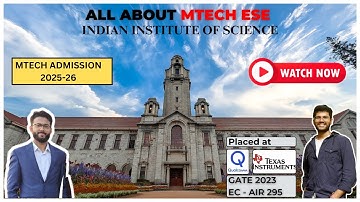 Electronic Systems Engineering MTech IISc | Interview | Placements | MVLSI vs ESE vs EPD #iisc #gate
