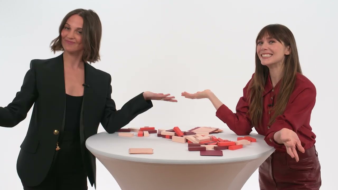 Elizabeth Olsen and Alicia Vikander Play Tumbling Towers | Watch The Assessment Now on Digital