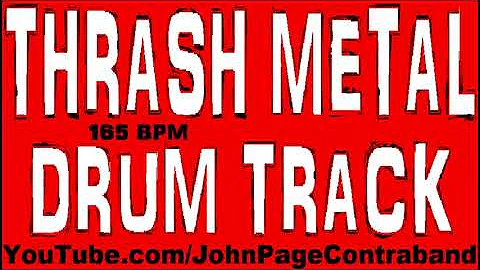 Thrash Metal Hardcore Punk Drum Track 165 Bpm