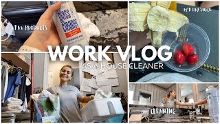 a WORK day in my life: cleaning 2 houses + tips