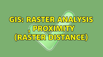 GIS: Raster analysis , Proximity (raster distance)
