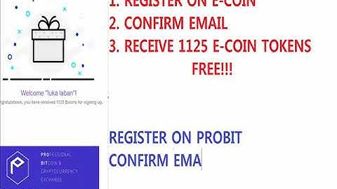 Earn 1125 Ecoins - Ecoinofficial & Probit Registration