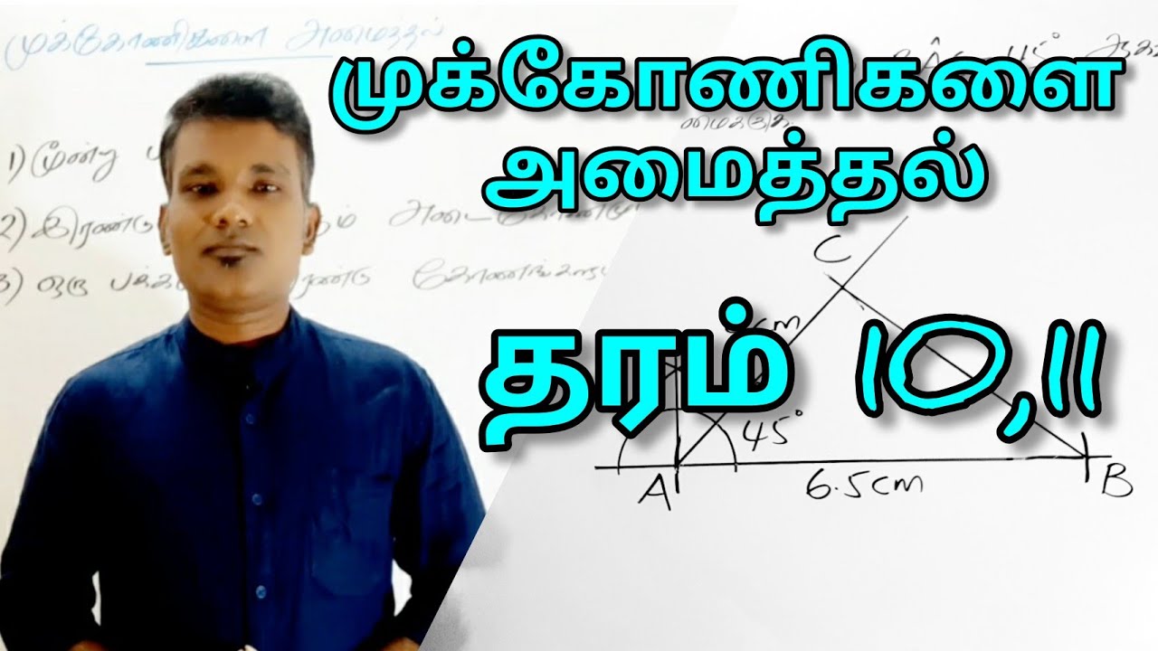 முக்கோணிகளை அமைத்தல் || தரம் 10,11