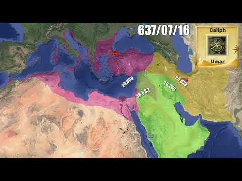 Rise Of Islam (622-661) Rashidun Caliphate [Every Day, With Army Sizes]