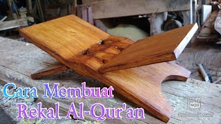 Cara membuat rekal Al-Qur'an | Woodworking | Nina Taristiana | DIY Rekal