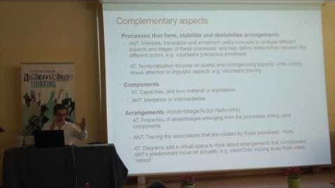 Hondros John | Assemblage Theory and Actor-Network Theory