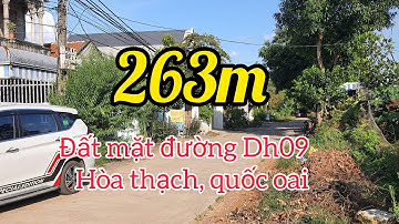 Bán đất mặt đường dh09 ,đất xã phú cát quốc oai 263m