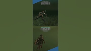 Skyrim vs Oblivion Remastered - Swimming