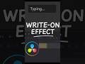 Create Write-On Text in DaVinci Resolve (Super Easy!)