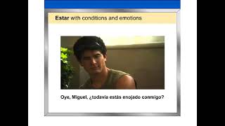 5.1. Estar with conditions and emotions