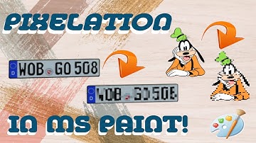 Easy pixelation images using only MS Paint