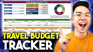 How to Make a TRAVEL BUDGET TRACKER in Google Sheets ✈️(FREE TEMPLATE) screenshot 1