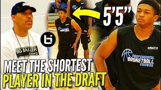 Lavar Ball WATCHES the SHORTEST PLAYER in the DRAFT! 5'5\\