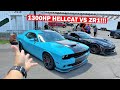 GUY in a 1,300HP TWIN TURBO Hellcat Talks Sh*t On My 1,000HP ZR1... So I Showed Up to RACE!