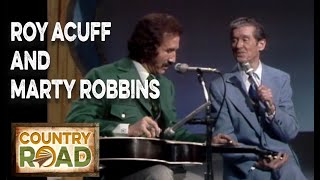 Video thumbnail of "Marty Robbins and Roy Acuff  "Blue Eyes Crying in the Rain""