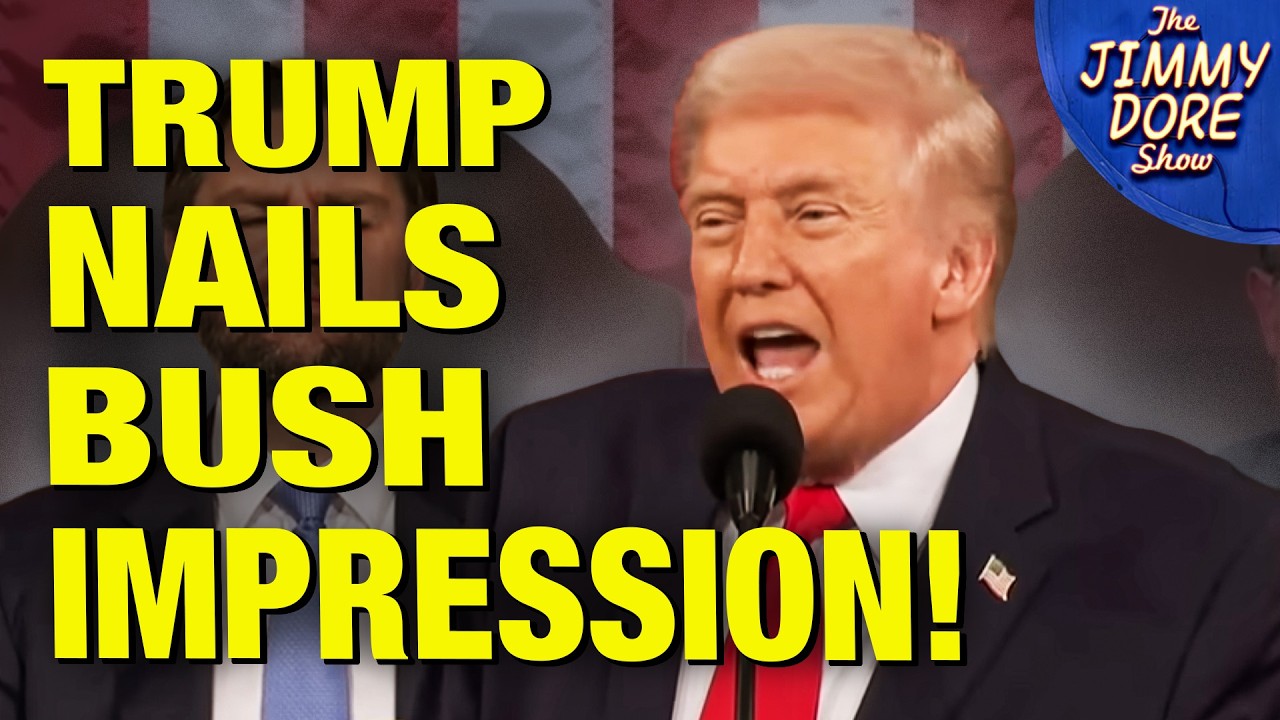 Trump Does SPOT ON Impression Of George W. Bush!