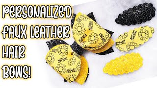 DIY Faux Leather Sizzix Hairbows