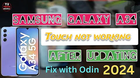 Samsung galaxy a34 touch not ❌ working after updating 📱 fix software
