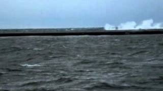 Gale! From Behind the Manistee MI North Pier Lighthouse