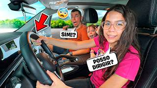 O PAPAI DISSE SIM PARA TUDO QUE SARAH E ELOAH PEDIRAM ! *Sarah dirigiu o carro?