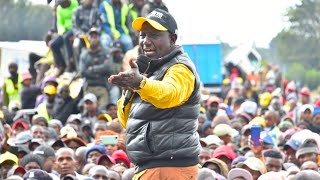 'MIMI SI UHURU KENYATTA,UKILETA FUJO UTAONA!' DP RUTO WARNS RAILA!!