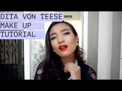 Video: Dita Von Teese tsis pleev. Makeup Dita Von Teese. Dita von Teese (duab)