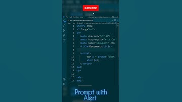 Prompt with Alert dialog box | #shorts