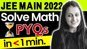 JEE MAINS 2022 : Solve PYQ