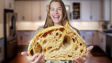 Basic Open Crumb Sourdough Recipe | High Hydration for Beginners