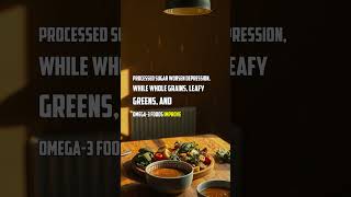 The Link Between Food and Depression.  #motivation #overcomeoverthinking #mentalhealth #zenithmind