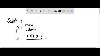 Question 9 of 59 A student is determining the density of an unknown metal with a mass of 367.0 g. T…