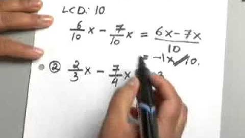 6.6.1 Rational Expressions: Solving Equations with Rational Expressions