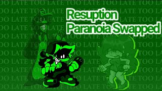 Resuption Paranoia But Swapped Fnf Cover