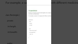 Encapsulation in object oriented programming #objectorientedprogramming