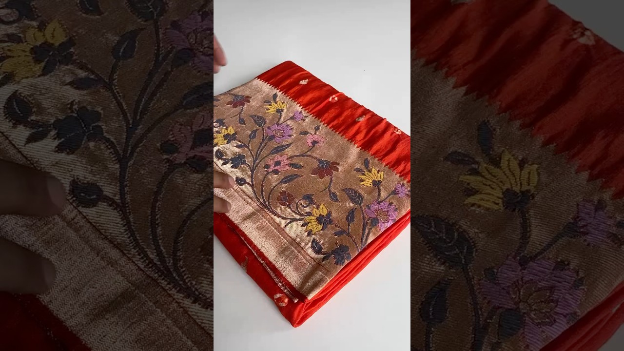 Viscose Raw Silk Bandhej Printed Paithani Saree