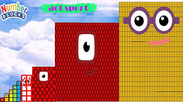 Looking for Numberblocks Step Squad 1 to 10 vs 100 to 2000 Standing Tall Number Pattern