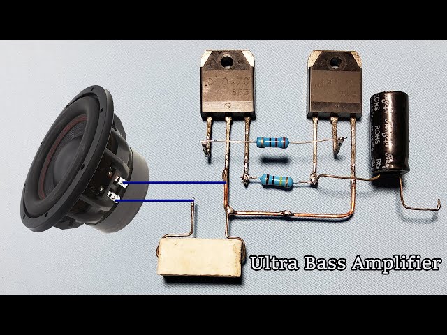 Simple Ultra Power Heavy Bass Amplifier Using B817 & D1047