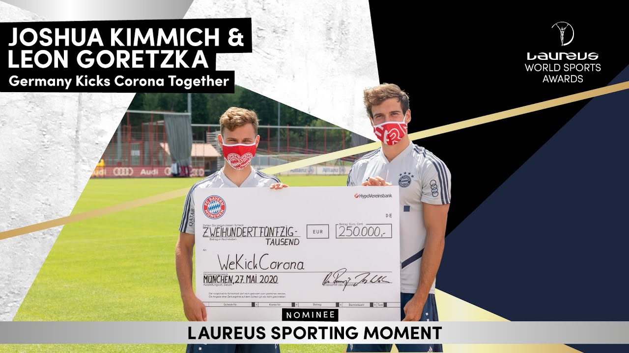 Joshua Kimmich &amp; Leon Goretzka - Germany Kicks Corona Together - YouTube