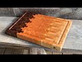 Ombre End Grain Cutting Board | Plus A Hot Wax Treatment  4K