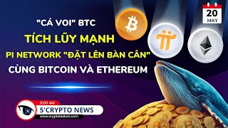 5 Phút Crypto - Cá Voi Btc Tích Lũy Mạnh - Pi Network Đặt Lên Bàn Cân Cùng Bitcoin Và Ethereum