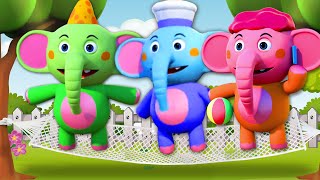 Песня слона 🐘 | животное песня для детей | детские стишки  | @HooplaKidzRusskij