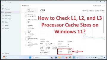How to Check L1, L2, and L3 Processor Cache Sizes on Windows 11?