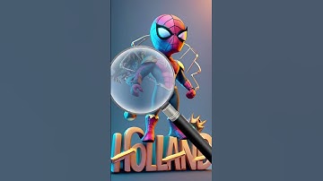 😇Magnifying glass sees everything - 😲Spider Man Vibrant style  #shortvideo #animation #monsterhunter