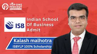 ISBYLP Admit with 100% Scholarship! | Turning a 645 GMAT Into a Strong ISB Application