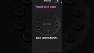 html css loader, html css, html css tutorial for beginners, html css full course #coding #python css